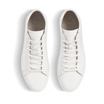 Bradley Mid Sneaker // Triple White Leather (US: 9.5)