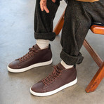 Bradley Mid Sneaker // Cocoa Leather (US: 9.5)