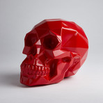 Red Polygon Skull
