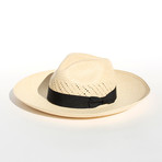 Savannah Summer Hat // White + Black (M)