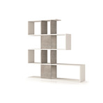 Khloe Concrete Melamine Bookcase (Light Gray)