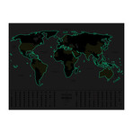 World Travel Map // Glow In The Dark
