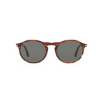 Persol // Men's Round Sunglasses // Havana + Gray