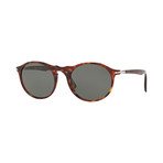 Persol // Men's Round Sunglasses // Havana + Gray