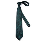 Mystic Handmade Silk Tie // Black + Green