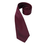 Benji Handcrafted Silk Tie // Black + Red