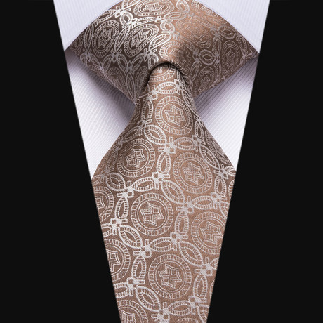 Clout Handmade Silk Tie // Gold