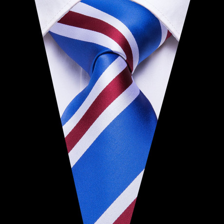 Biden Handmade Silk Tie // Red + White + Blue