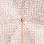 Double Fabric Polka Dots Umbrella // Ivory