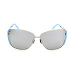 Women's P8599 Sunglasses // Silver + Blue