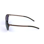 Porsche Design // Unisex P8666 Sunglasses // Brown