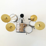 Roger Taylor // Queen Crest Tribute Miniature Drum Kit Model