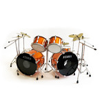 Lars Ulrich // METALLICA Miniature Tama Drum Kit Model // Magnetic Orange