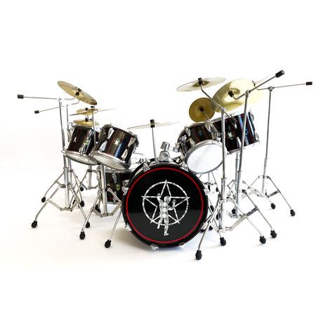 Neil Peart // R30 Black Miniature Drum Kit Model