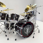Neil Peart // R30 Black Miniature Drum Kit Model