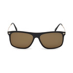 Men's Max Sunglasses // Shiny Black + Brown