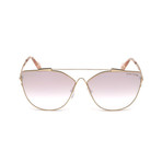 Women's Jacquelyn Sunglasses // Gold + Pink Gradient