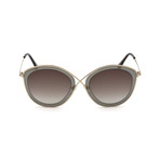 Women's Sascha Sunglasses // Gold + Gray + Brown Gradient