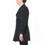 Rochester Overcoat // Patterned Anthracite (Small)