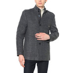 Olympia Coat // Patterned Anthracite (Small)
