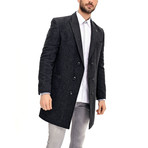 Cortland Overcoat // Patterned Anthracite (Small)