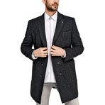 Cortland Overcoat // Patterned Anthracite (Small)