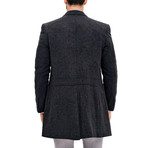 Cortland Overcoat // Patterned Anthracite (Medium)
