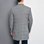 La Plata Overcoat // Checked Gray (Small)
