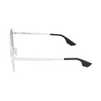 Women's MQ0075S Cat Eye Sunglasses // White + Brown