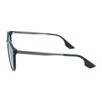 Unisex MQ0037S Round Sunglasses // Black + Ruthenium