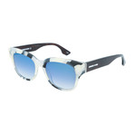 Unisex MQ0067S Square Sunglasses // Black + Havana + Light Blue