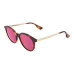 Unisex MQ0069S Round Sunglasses // Havana + Pink