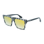 Men's MQ0073S Square Sunglasses // Black + Yellow