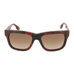 Unisex MQ0044S Square Sunglasses // Brown + Red