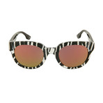 Unisex MQ0068S Round Sunglasses // Black + Havana + Orange