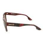 Unisex MQ0044S Square Sunglasses // Brown + Red