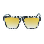 Men's MQ0073S Square Sunglasses // Black + Yellow