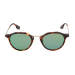 Unisex MQ0036S Round Sunglasses // Havana + Gold + Green