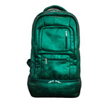Luxury Travel Bag // Tumbled Leather // Green