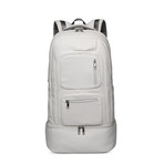 Luxury Travel Bag // Tumbled Leather // White