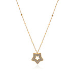 Pasquale Bruni Make Love 18k Yellow Gold Diamond Necklace // Store Display