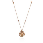 Pasquale Bruni Mandala Mop 18k Rose Gold Diamond + Ruby Necklace // Store Display