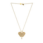 Pasquale Bruni Liberty 18k Yellow Gold Diamond + White Topaz Necklace // Store Display