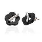 Pasquale Bruni Make Love 18k White Gold Diamond + Onyx Earrings // Store Display
