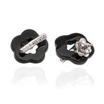 Pasquale Bruni Make Love 18k White Gold Diamond + Onyx Earrings // Store Display