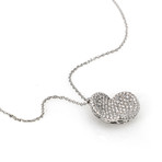 Pasquale Bruni // In Love 18k White Gold Diamond + Sapphire Necklace I // 16" // Store Display