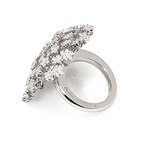 Pasquale Bruni Prato Fiorito 18k White Gold Diamond Ring // Ring Size: 6.25 // Store Display