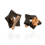 Pasquale Bruni Make Love Rose Gold Diamond + Smoky Quartz Earrings // Store Display