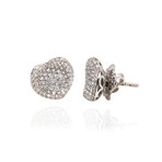 Pasquale Bruni // In Love 18k White Gold Diamond Earrings // Store Display