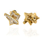 Pasquale Bruni Make Love 18k Yellow Gold Diamond Earrings // Store Display